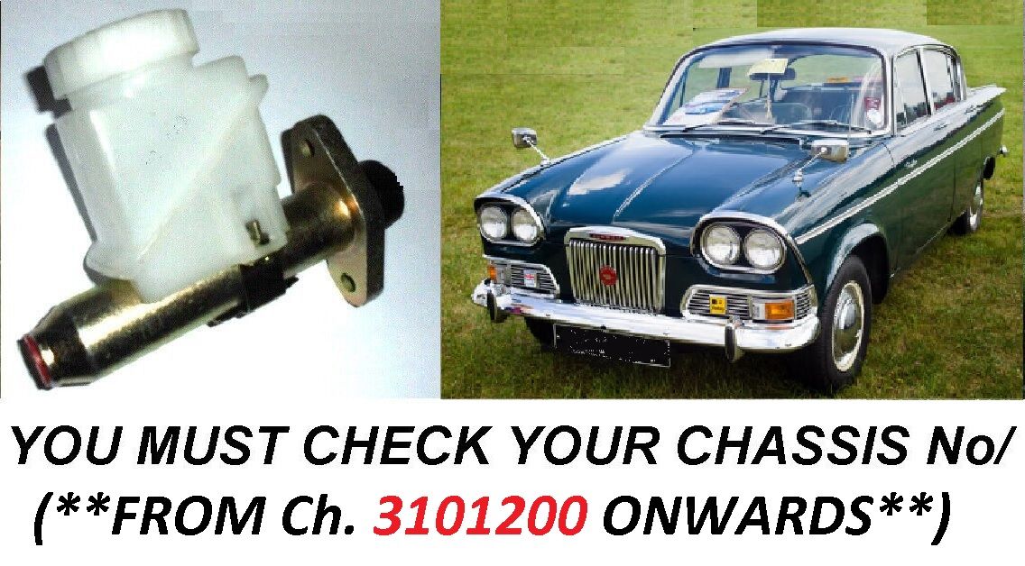 CLUTCH MASTER CYLINDER ASSEMBLY (Humber Sceptre) (Mk1 {Late}. Mk2) (**From 1963- 67**)  